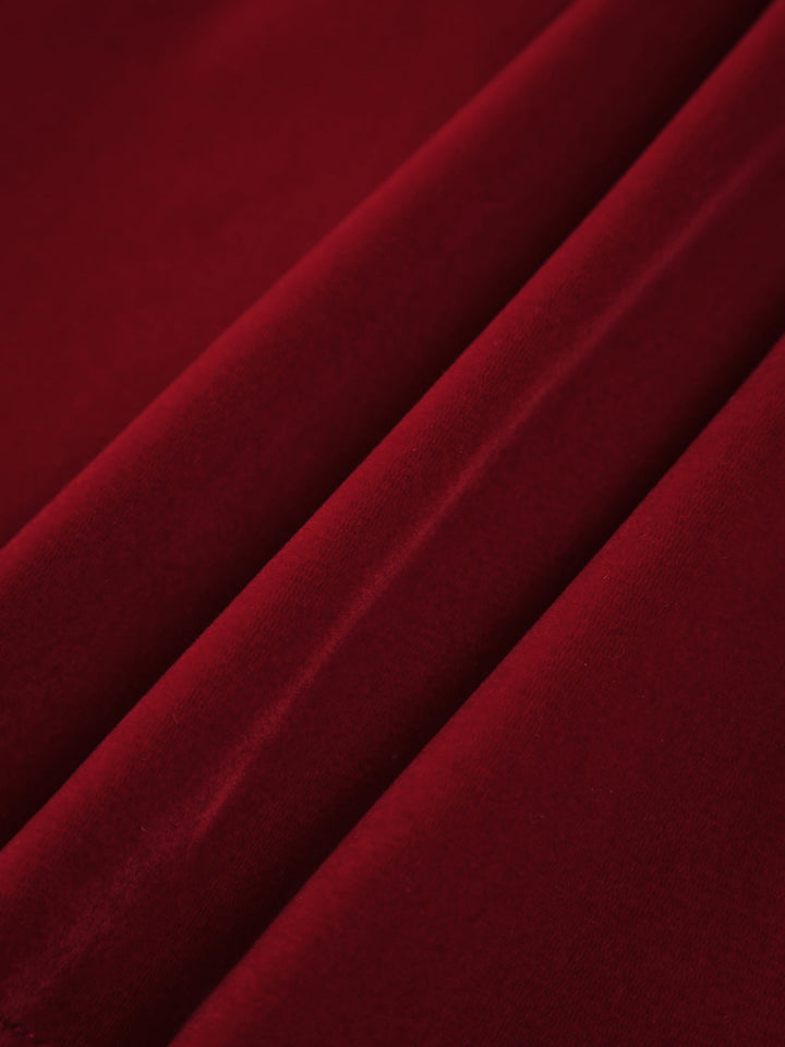 Satin Velvet Strapless Short Dress