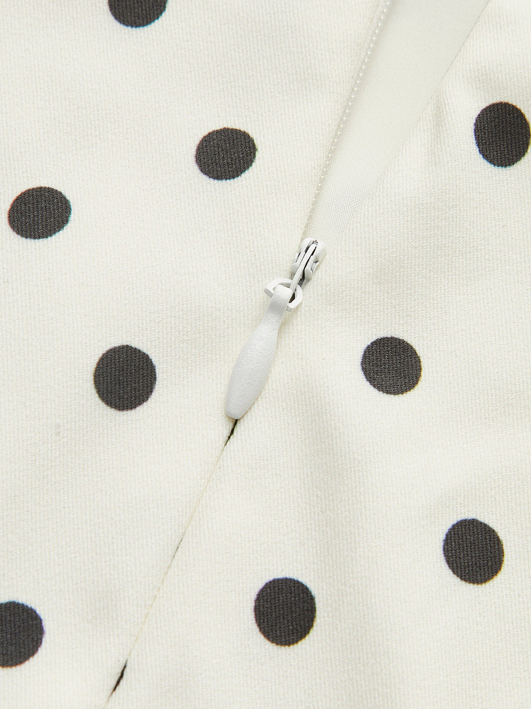 Polka Dot Lace-Up Back Dress