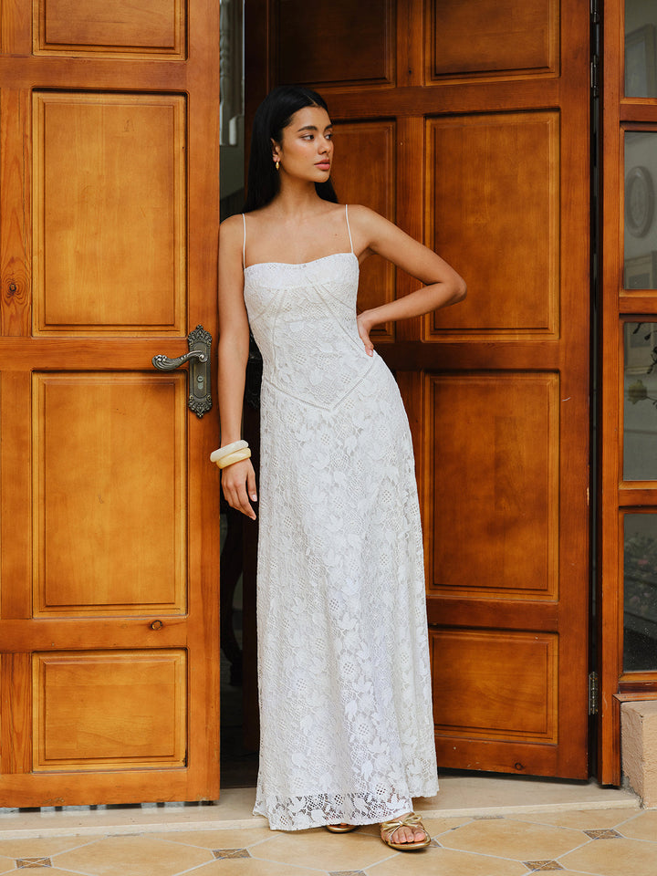 Lace Spaghetti Strap Dress