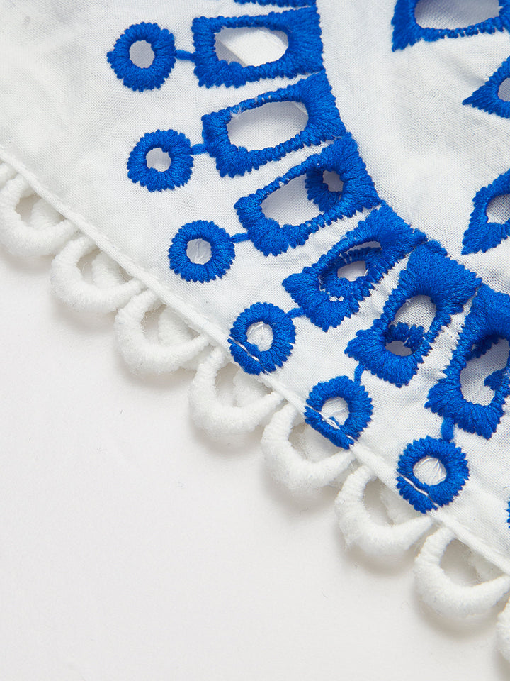 Ripple Strapless Tiered Hem With Scalloped Detailing Dress