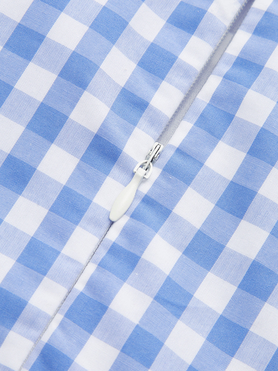 Lace-Up Checkerboard Corset Dress