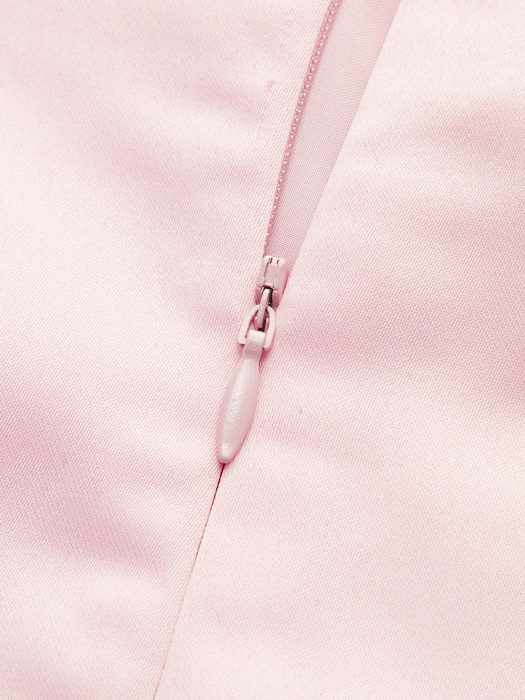 Satin Asymmetrical Embellished Strapless Dress