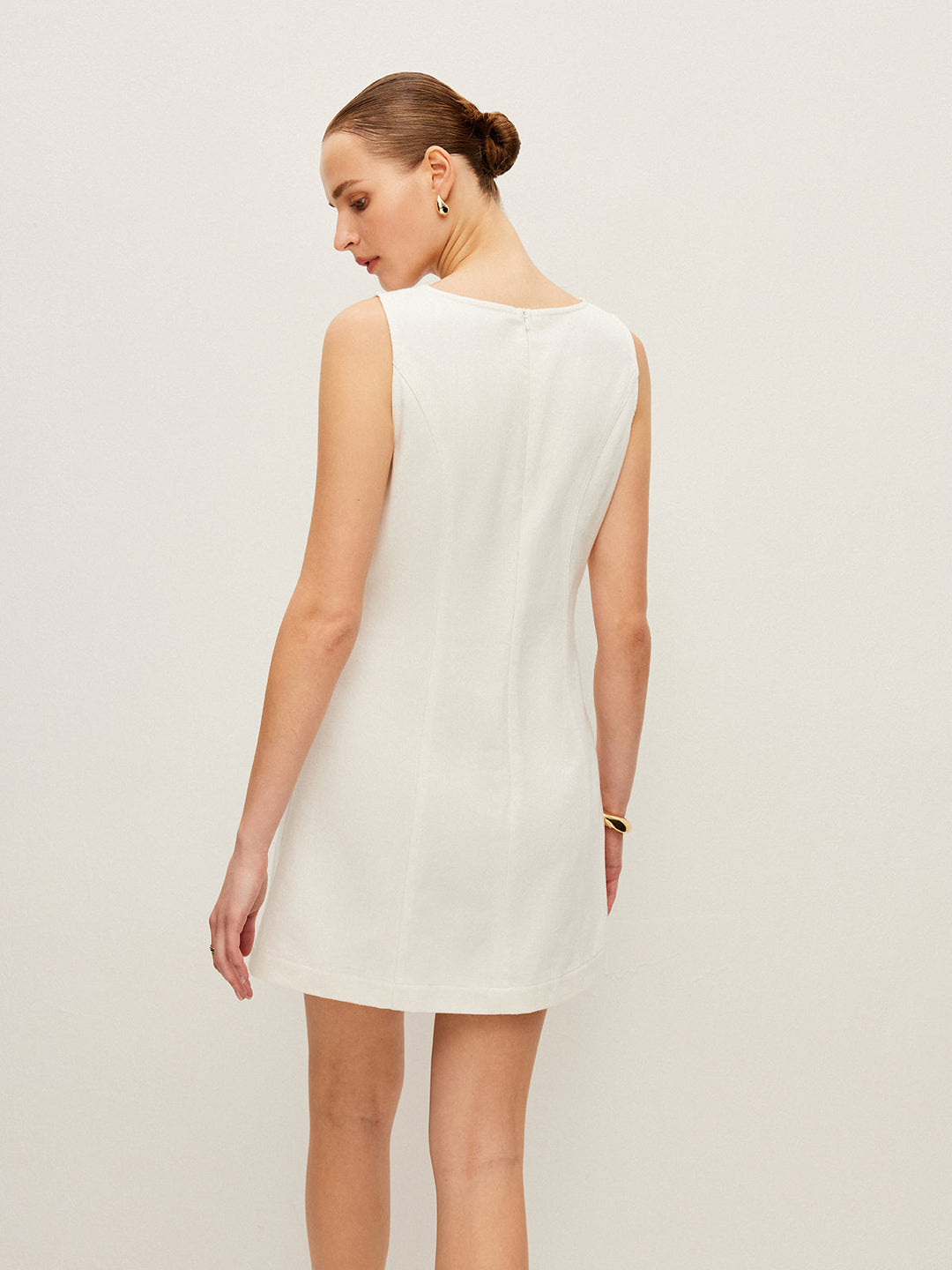 Sleeveless Denim Dress