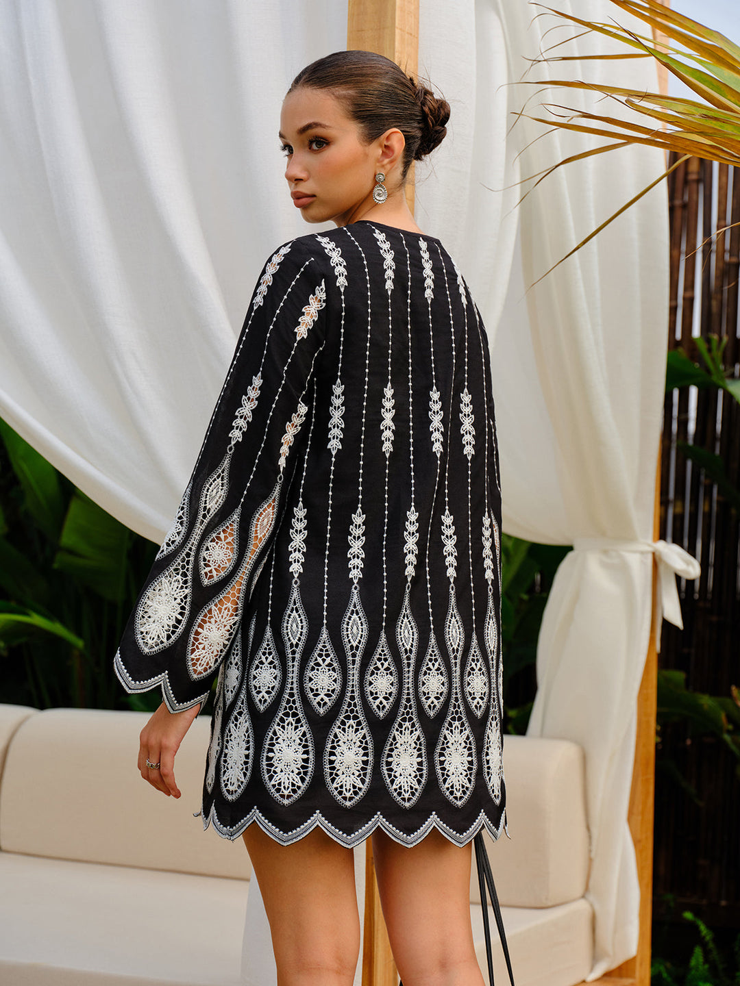 Embroidered Boho A-Line Dress