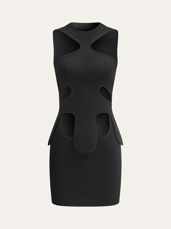 Cut-Out Halter Dress