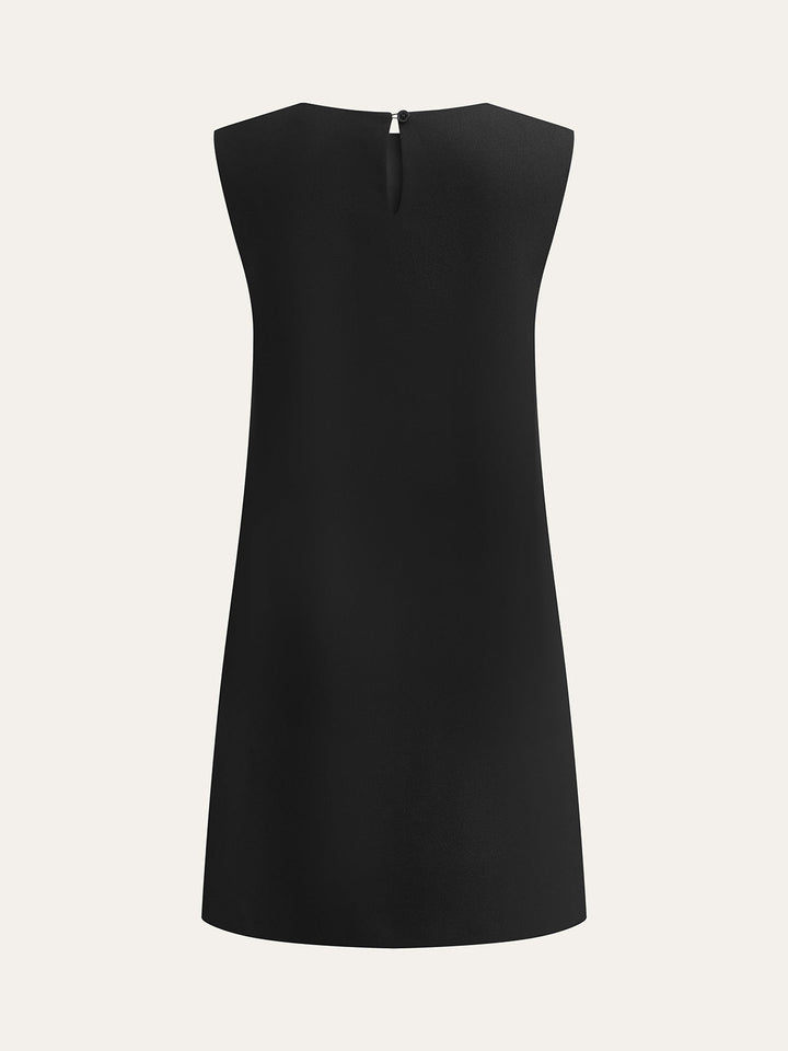 Metal Decor Sleeveless Mini Dress