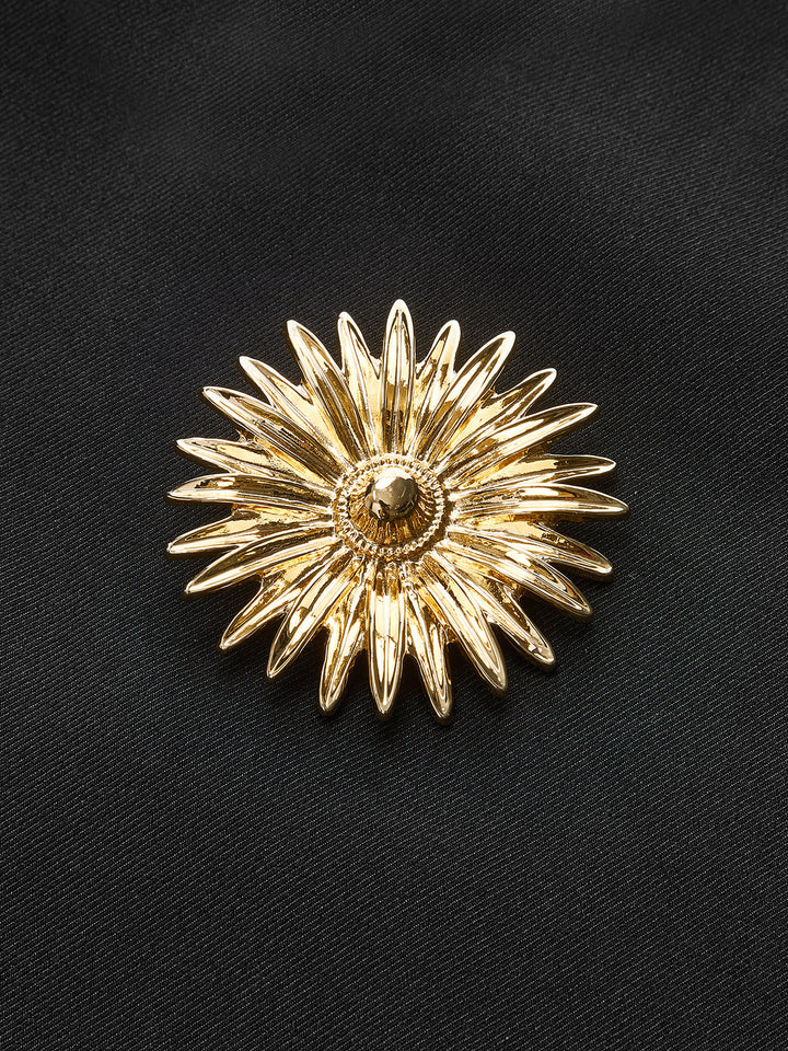 Metal Decor Sleeveless Mini Dress