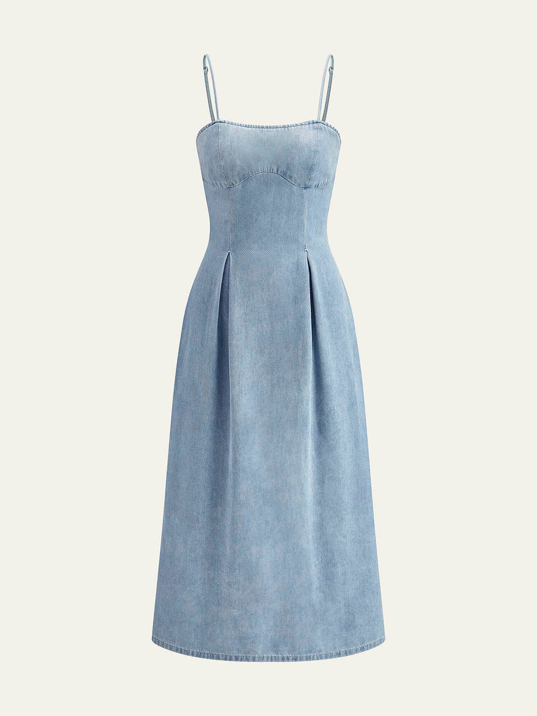 Minimalist Zipper Denim Dress