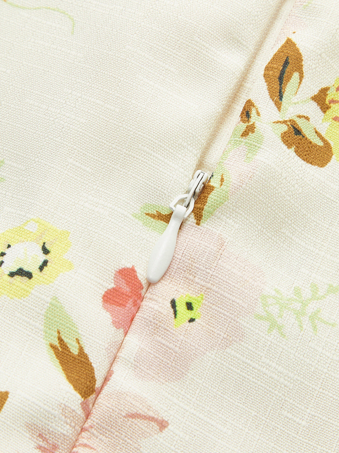 Floral Print Button Detail Dress With Belt