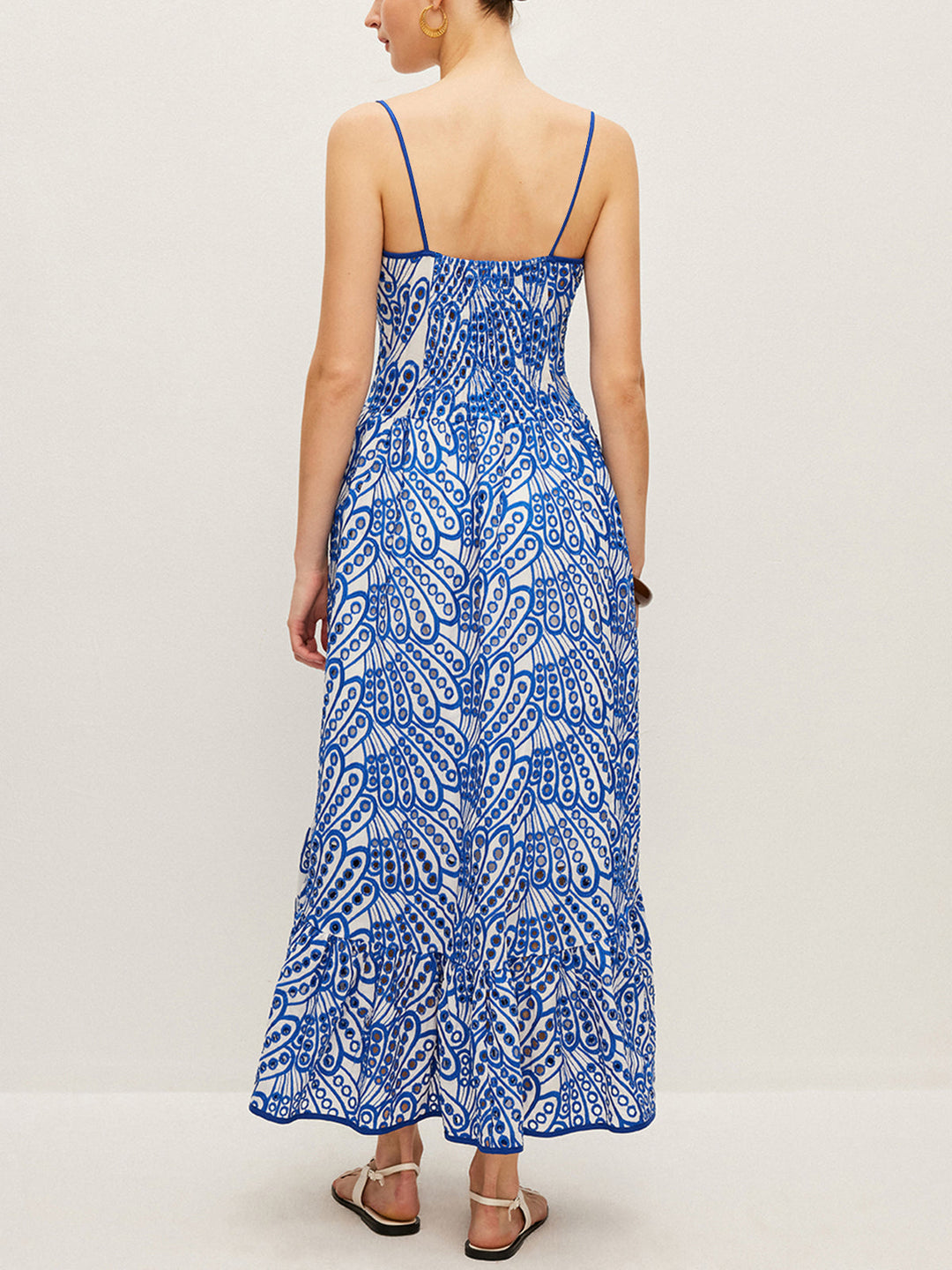 Cotton Embroidered Cami Dress