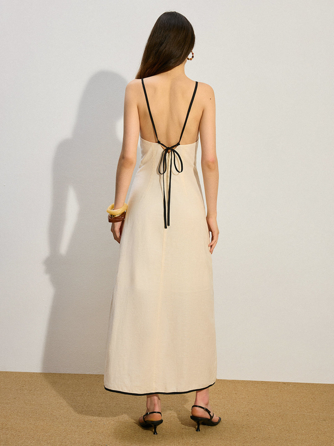 Linen & Cotton Maxi Dress