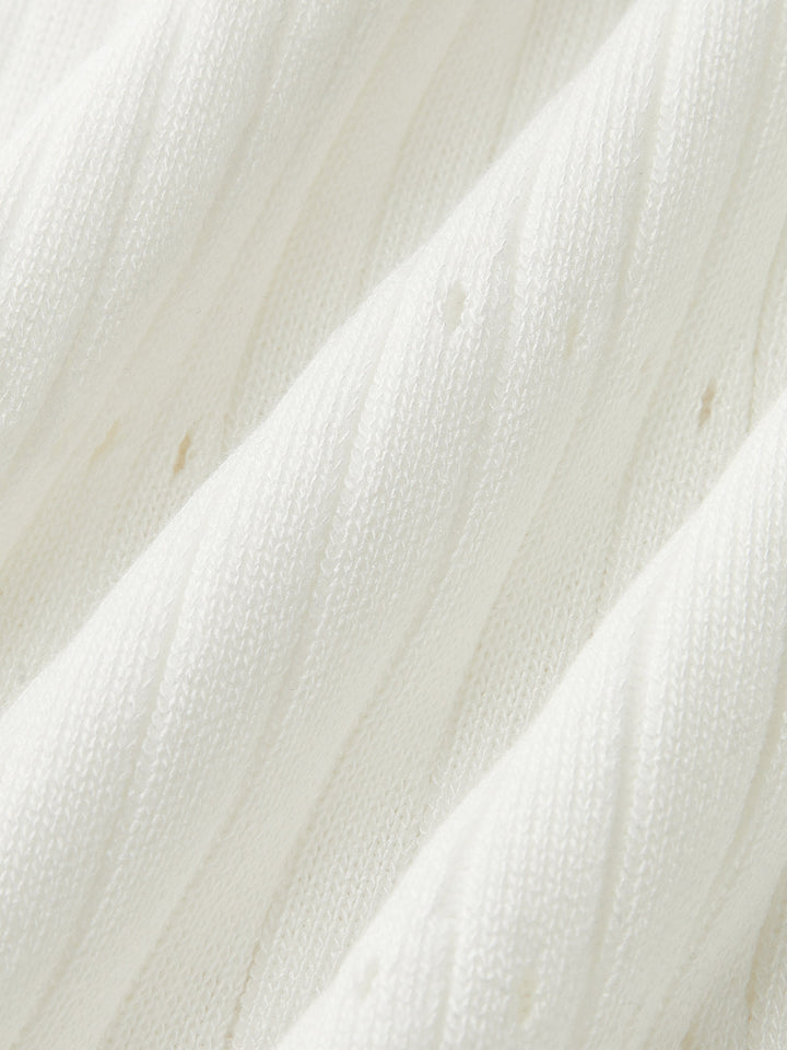 Trimmed Knit Midi Dress