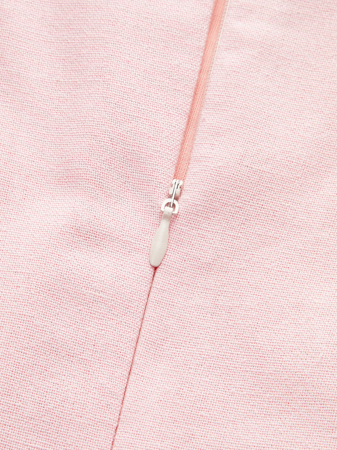 Linen & Cotton Embroidered Trim Mini Dress