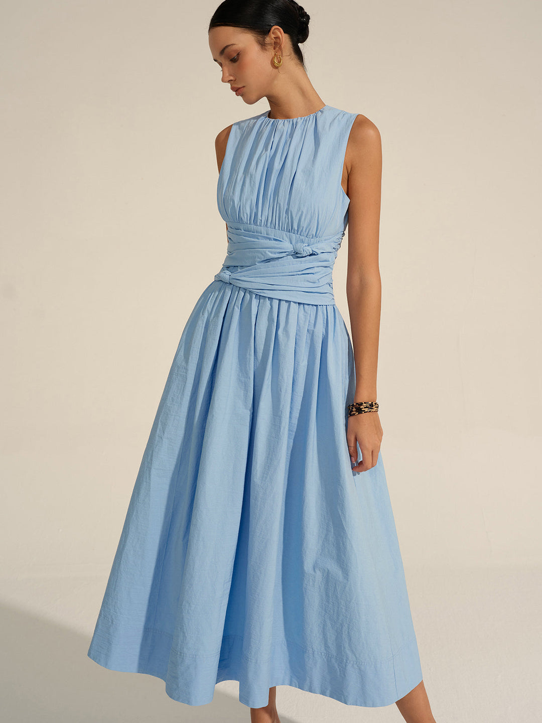 Ruched Waist Maxi Dress