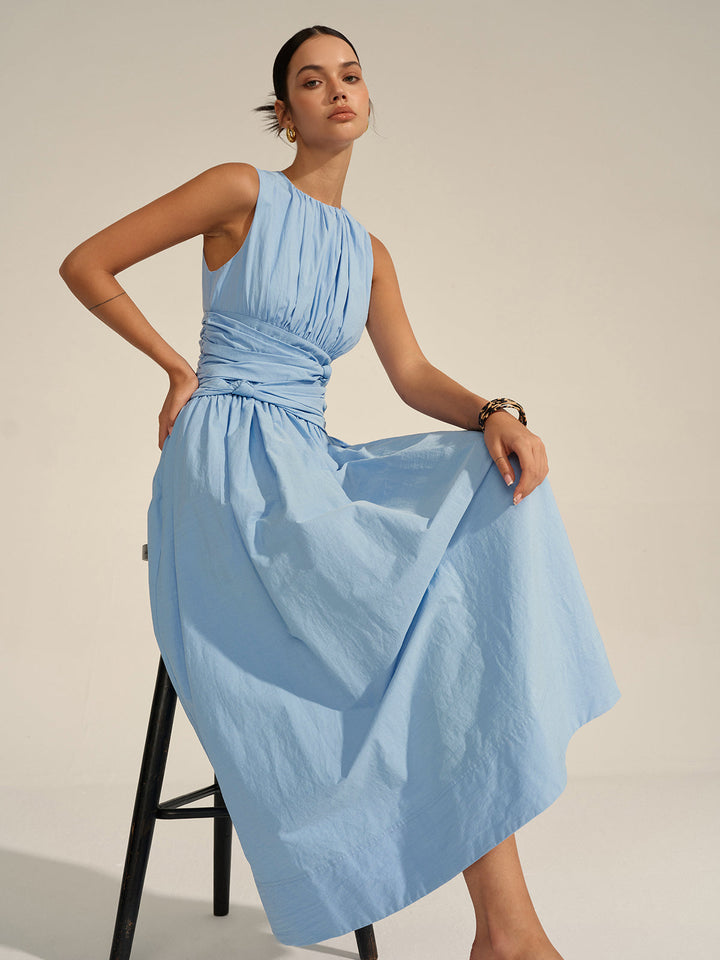 Ruched Waist Maxi Dress