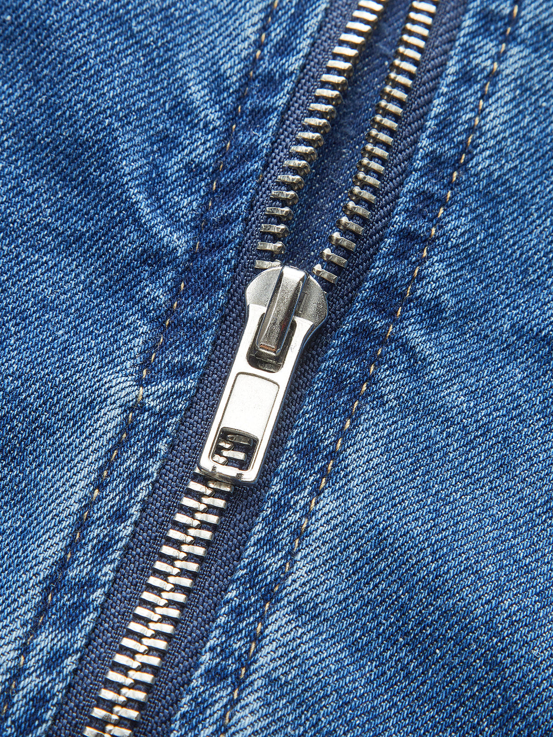 Sweetheart Collar Denim Dress