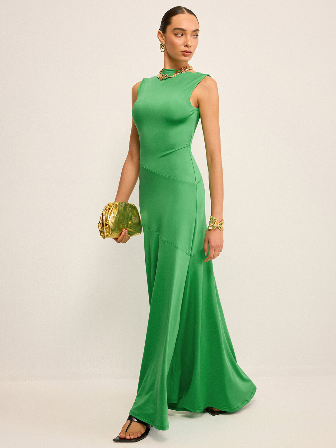 Sleeveless Backless Maxi Dress