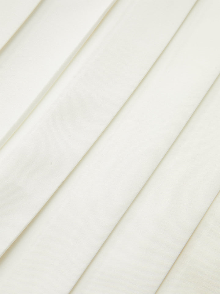 Sleeveless Top Pleated Skirt Paneled Mini Dress