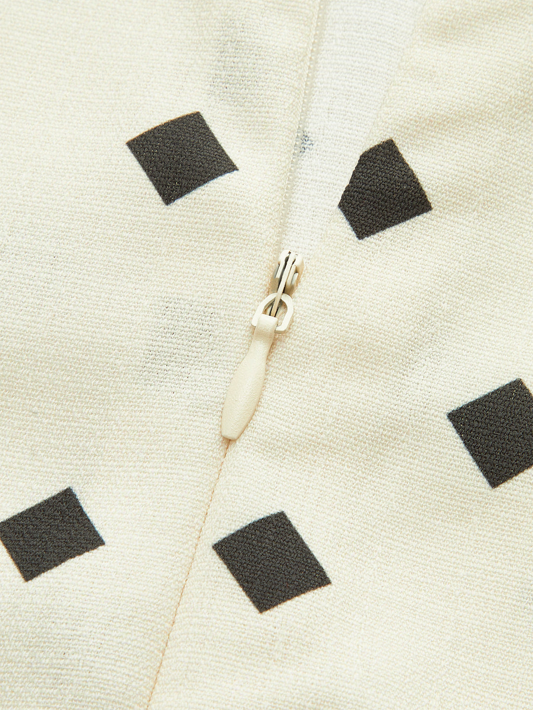 Polka Dot Midi Dress with Scalloped Straps