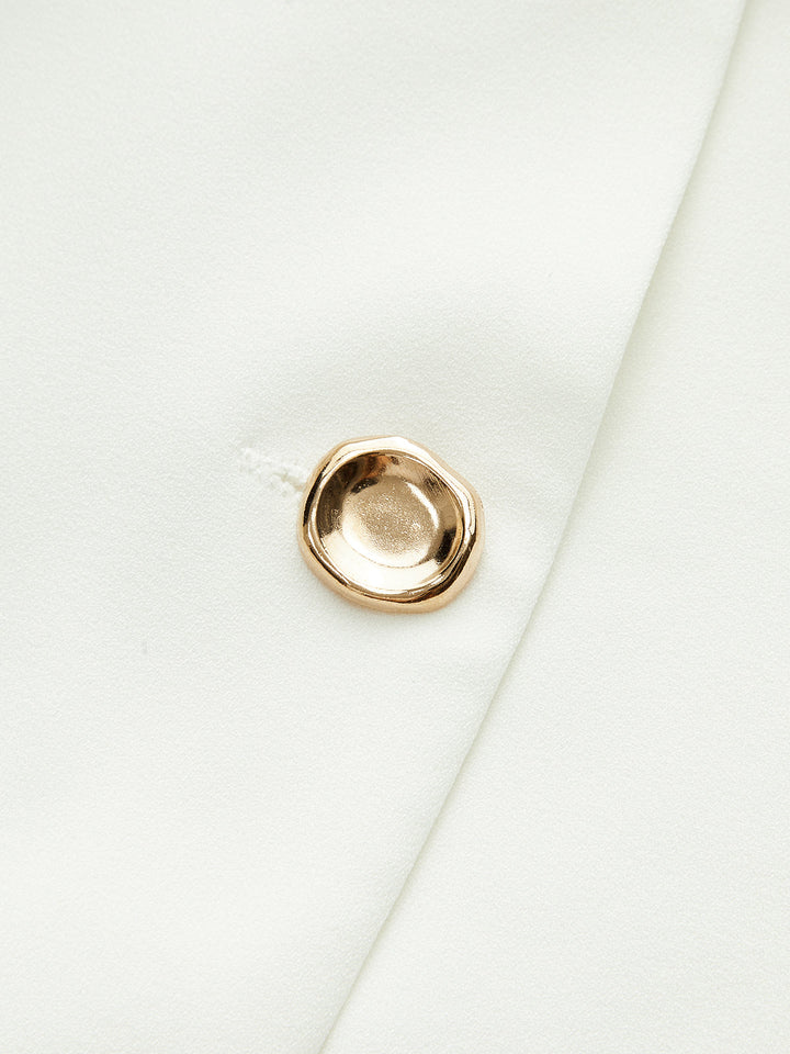 Sleeveless Buttoned Vest-Style Pleated Dress