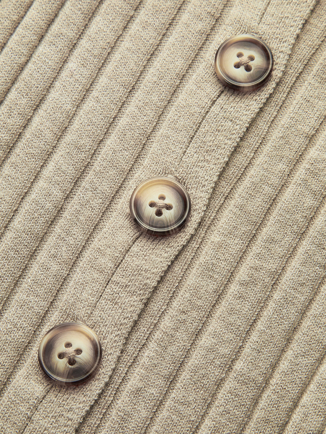 Wool Blend Ribbed Button Maxi Dress