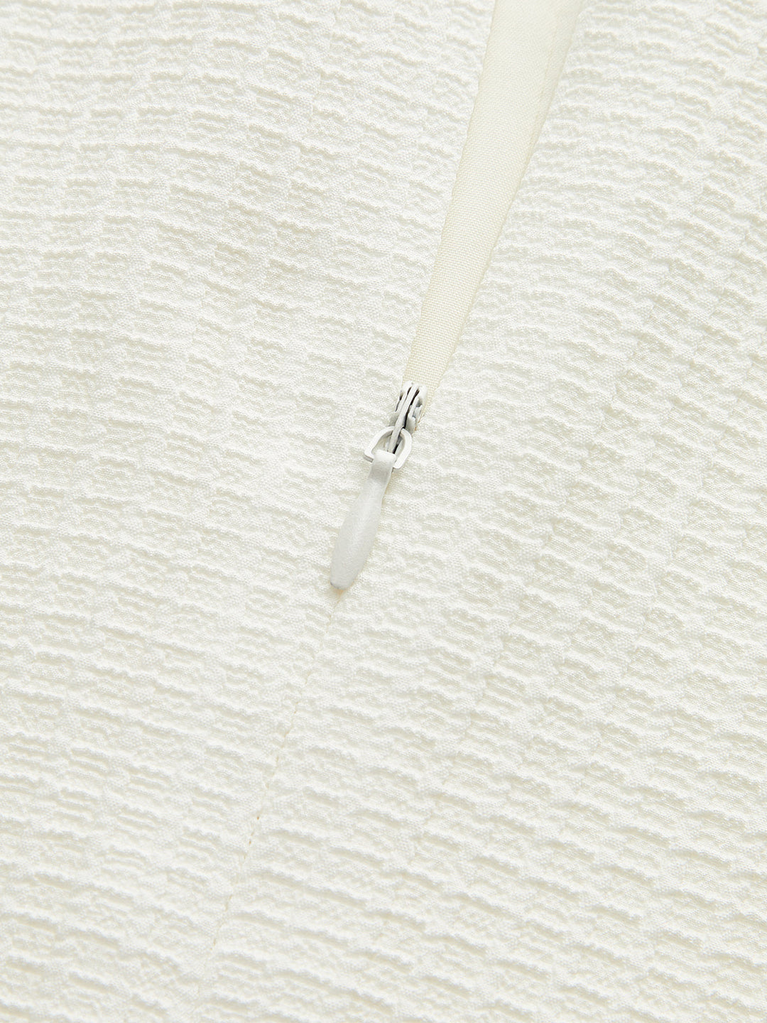 Textured Polo Neck Midi Dress