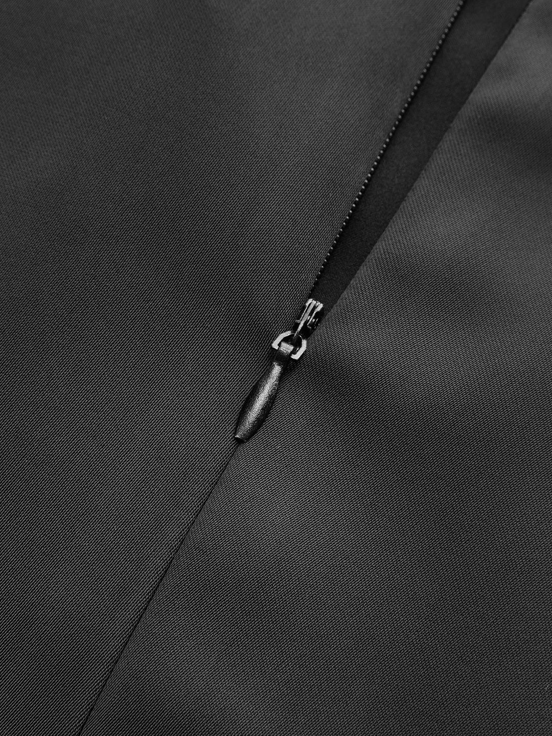 Ruffled Hem Metal Button Mini Dress Without Belt