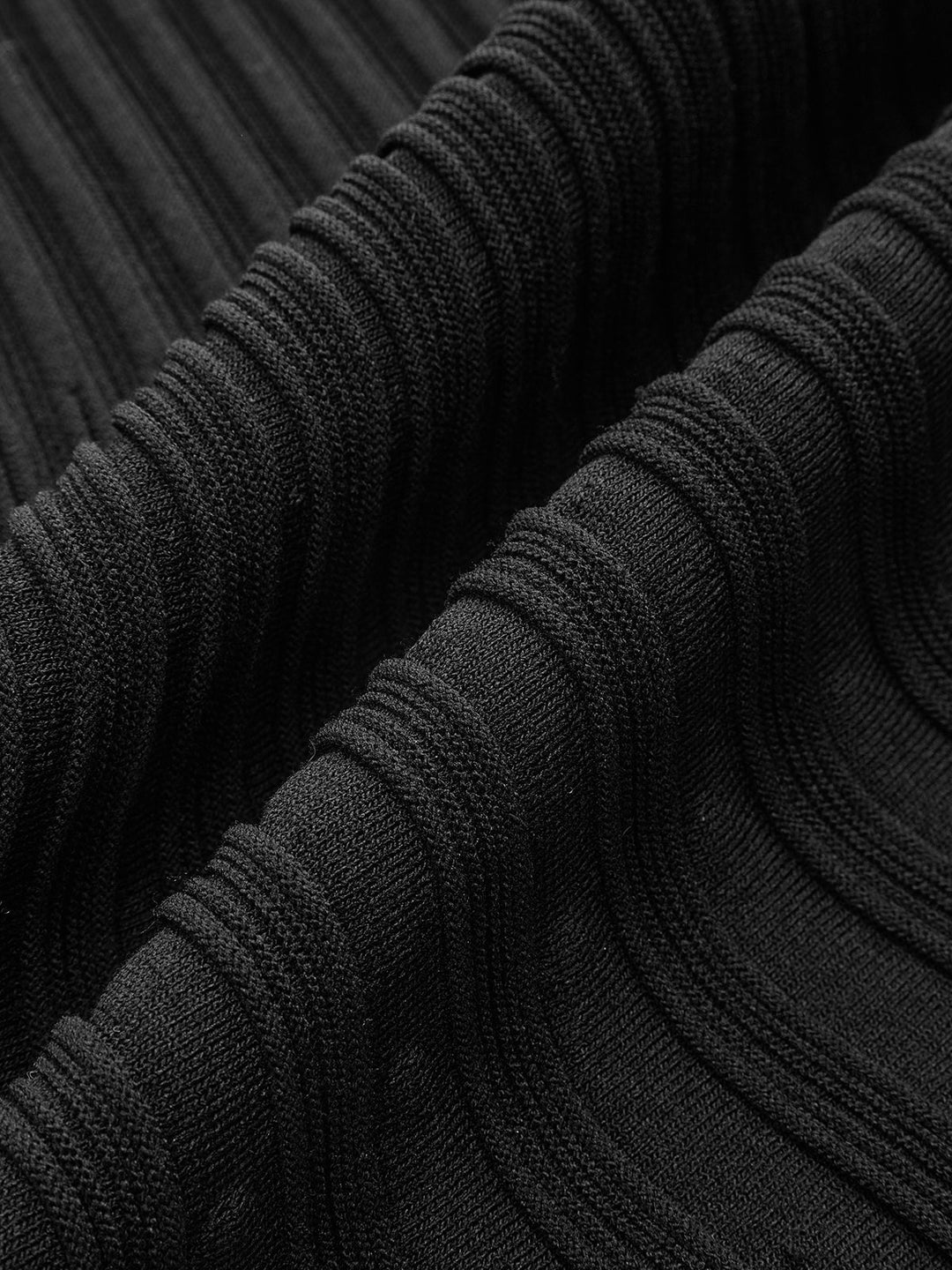 Mock Neck Flared Sweater Dress