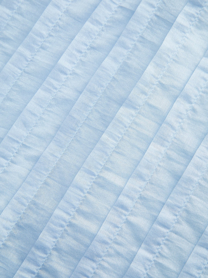 V-Neck Cami Pleated Maxi Dress