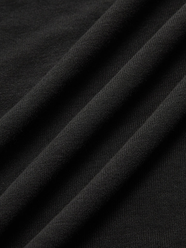 Print Trim Shirt Collar Maxi Dress