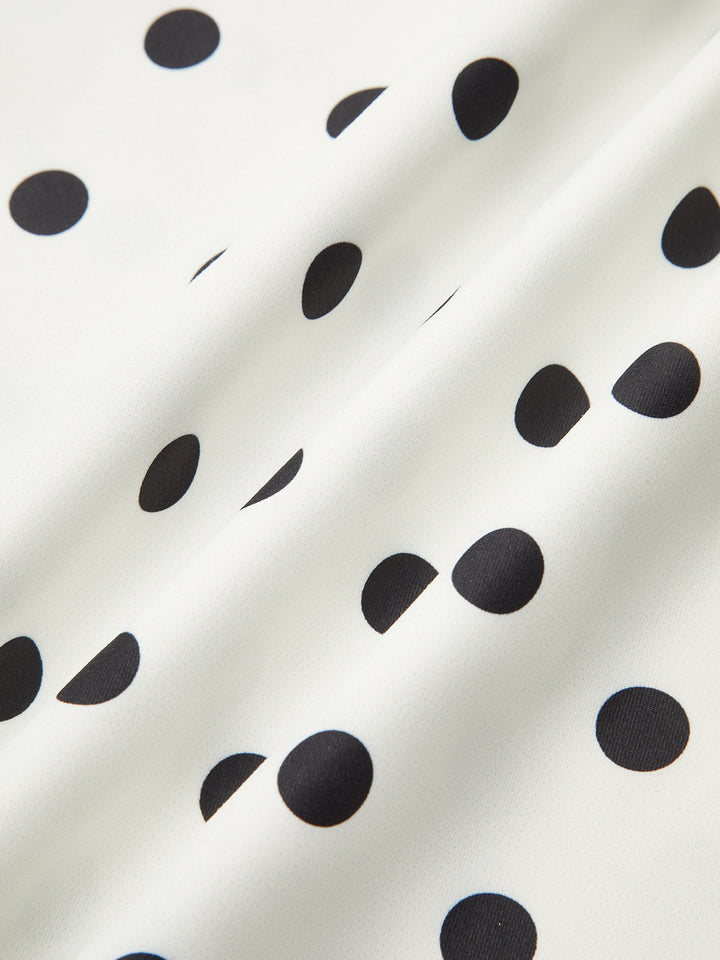 Lace Trim Polka Dot Cami Dress