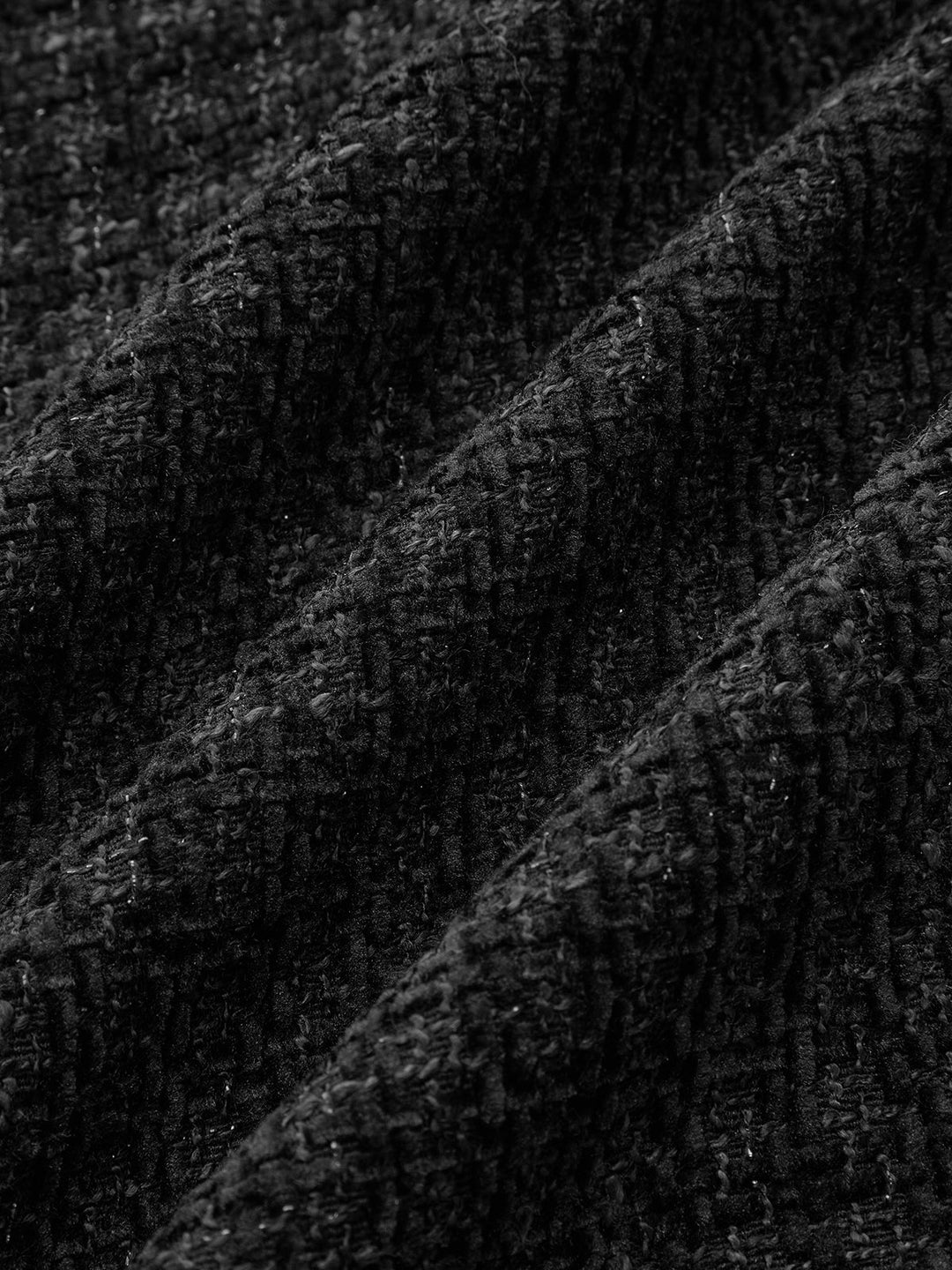 Chain Detail Tweed Sleeveless Mini Dress