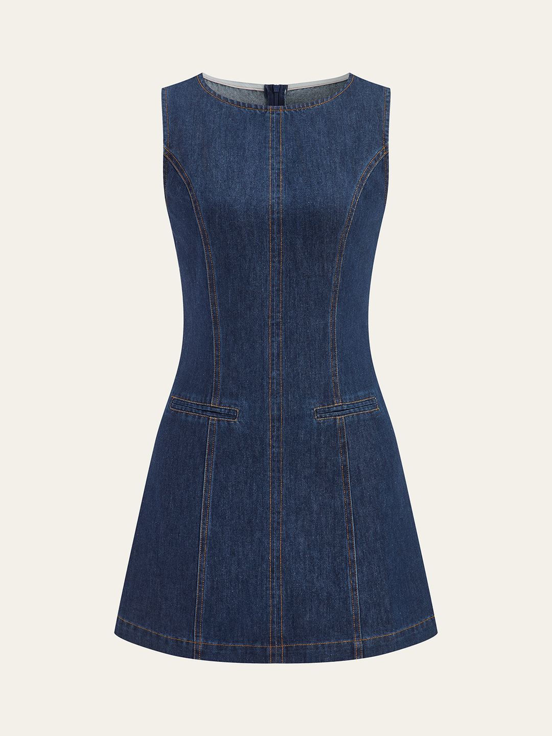 Sleeveless Denim Dress