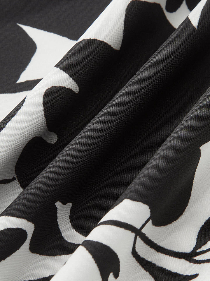 Ruffle Neck Belted Floral Print Maxi Dress