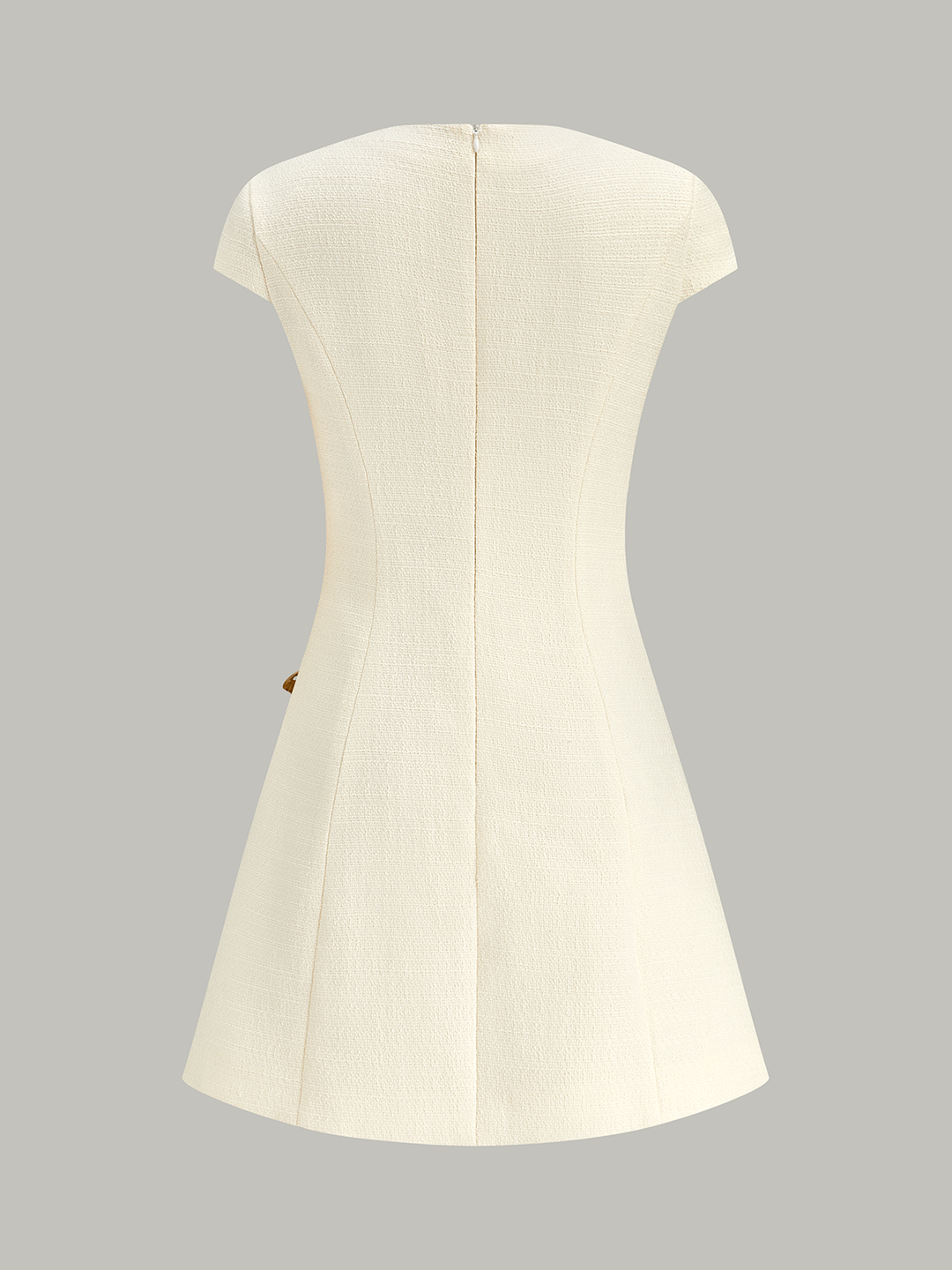 Butterfly Embellished Cap Sleeve Dress