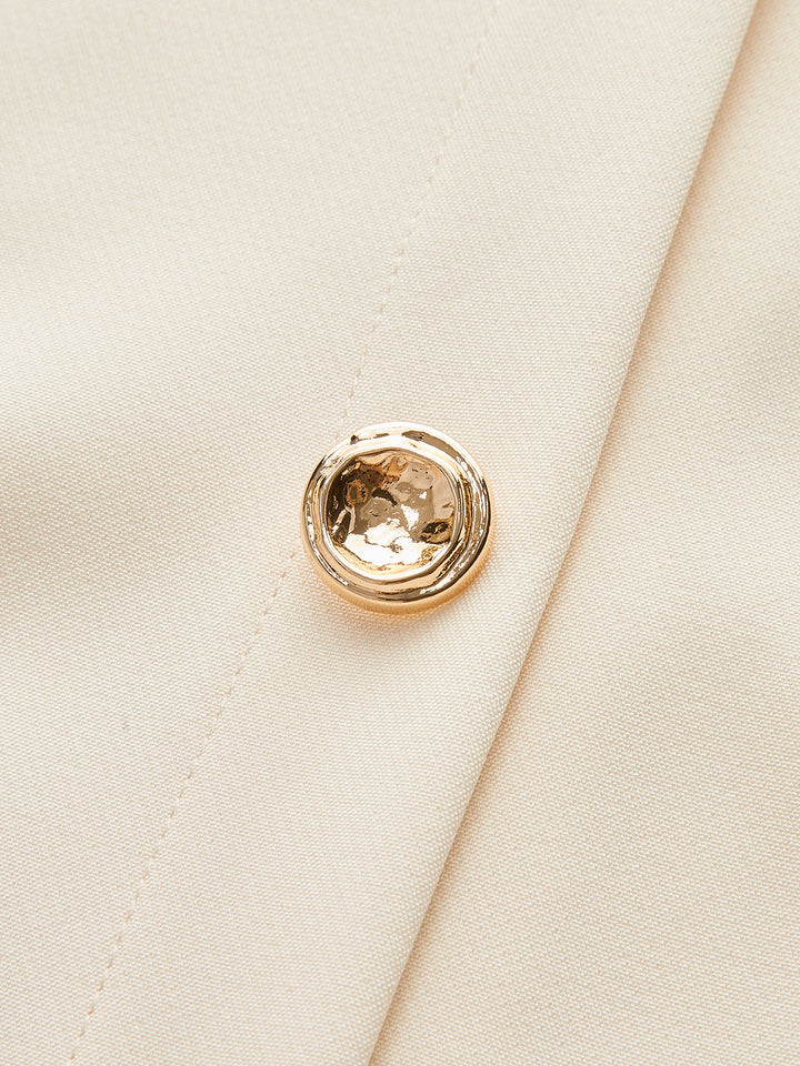 Button-Front Belted Maxi Dress