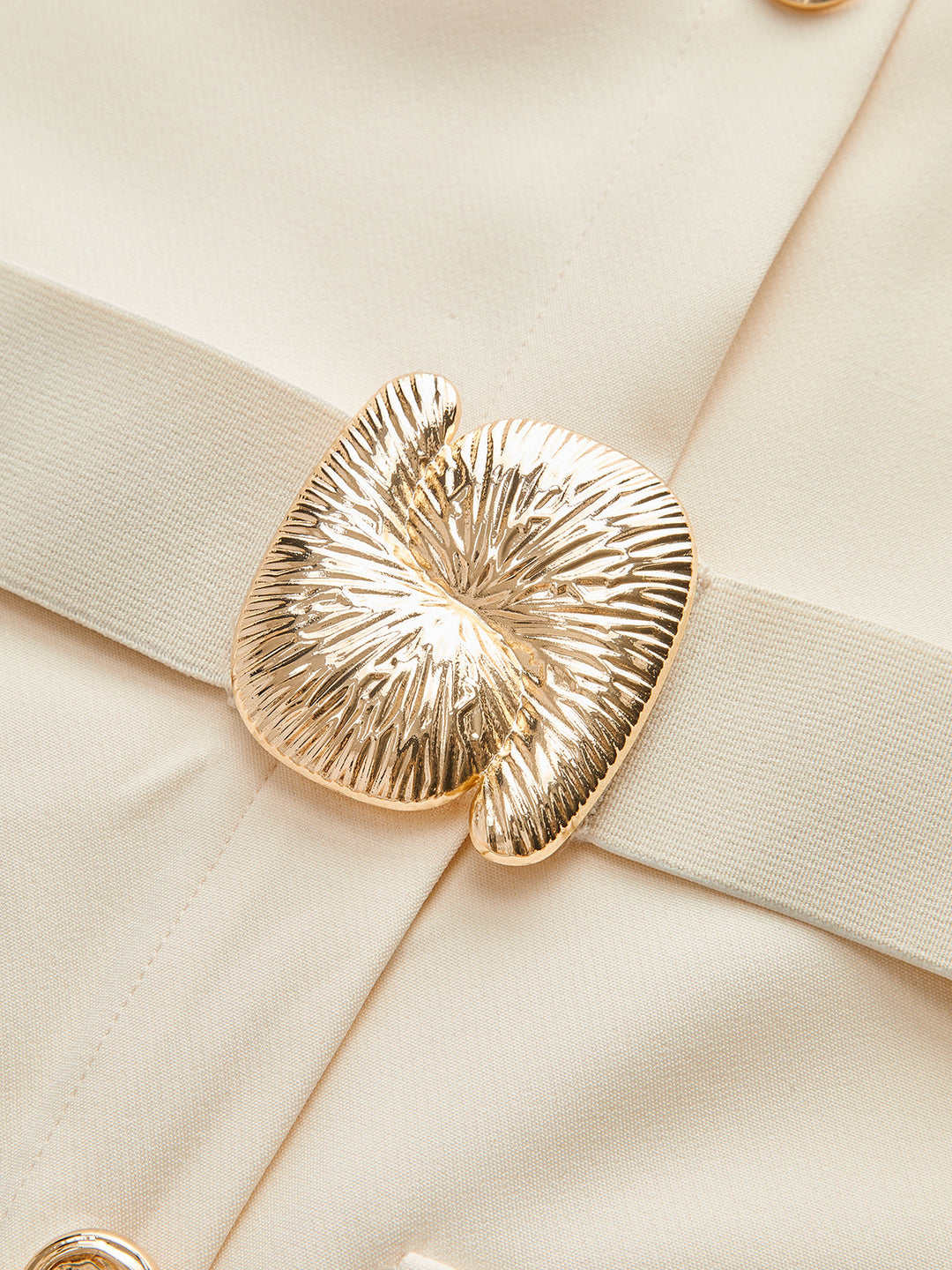 Button-Front Belted Maxi Dress