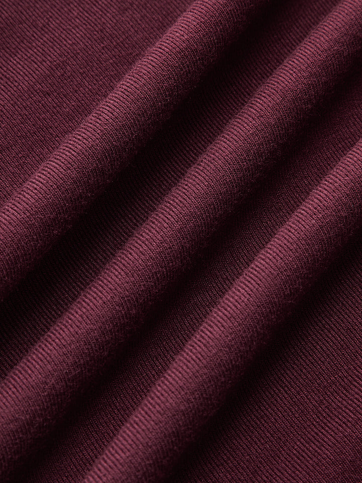 Metal Buckle Long Sleeve Ruched Maxi Dress