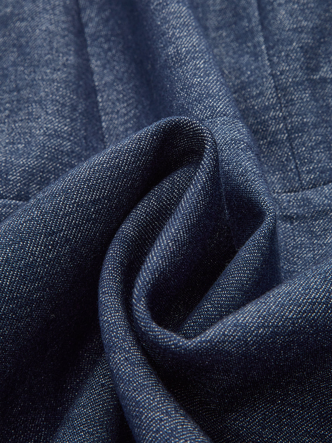 Denim Short Sleeved Zip-Front Mini Dress