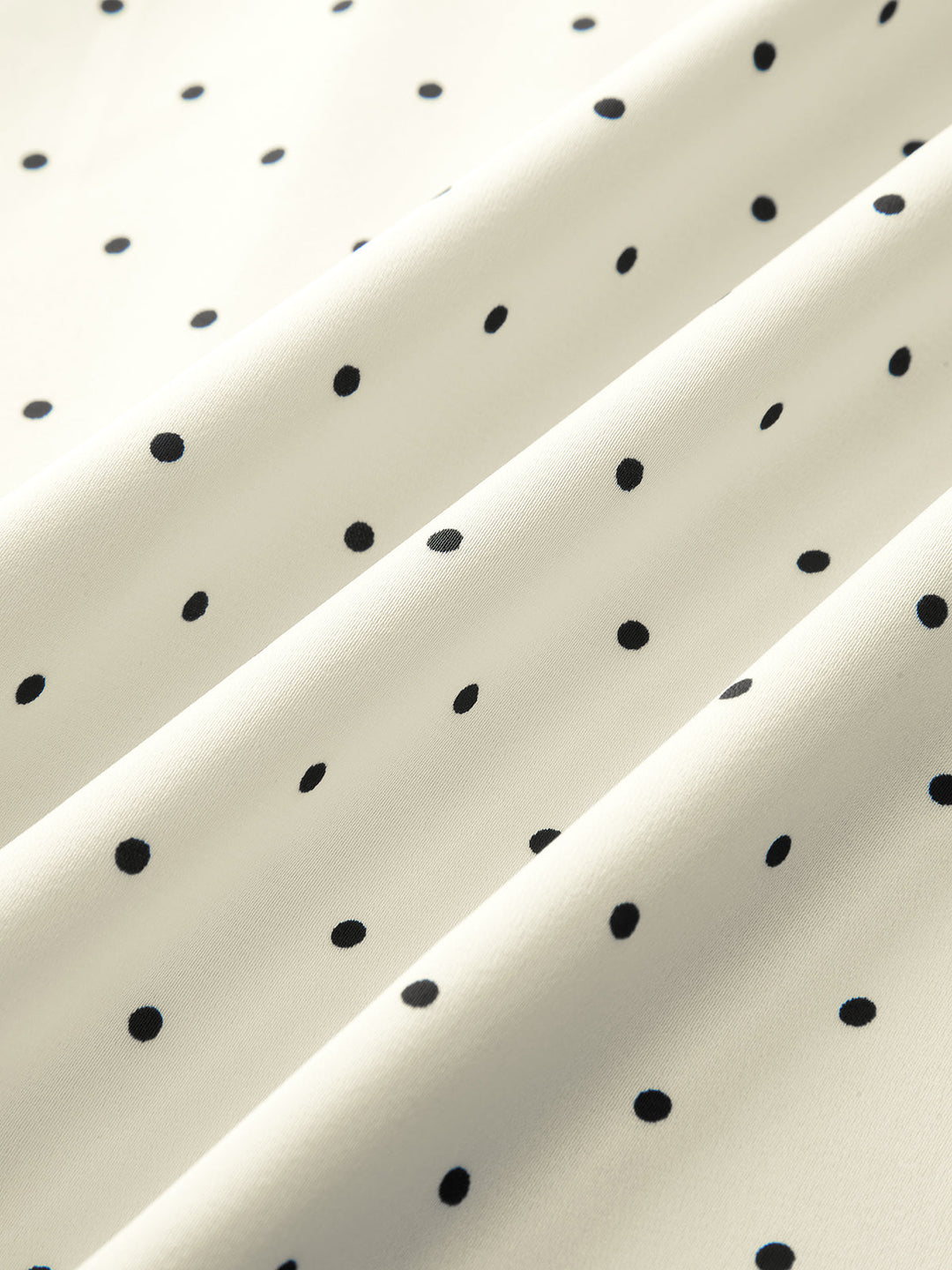 Lace Trim Polka Dot Cami Midi Dress