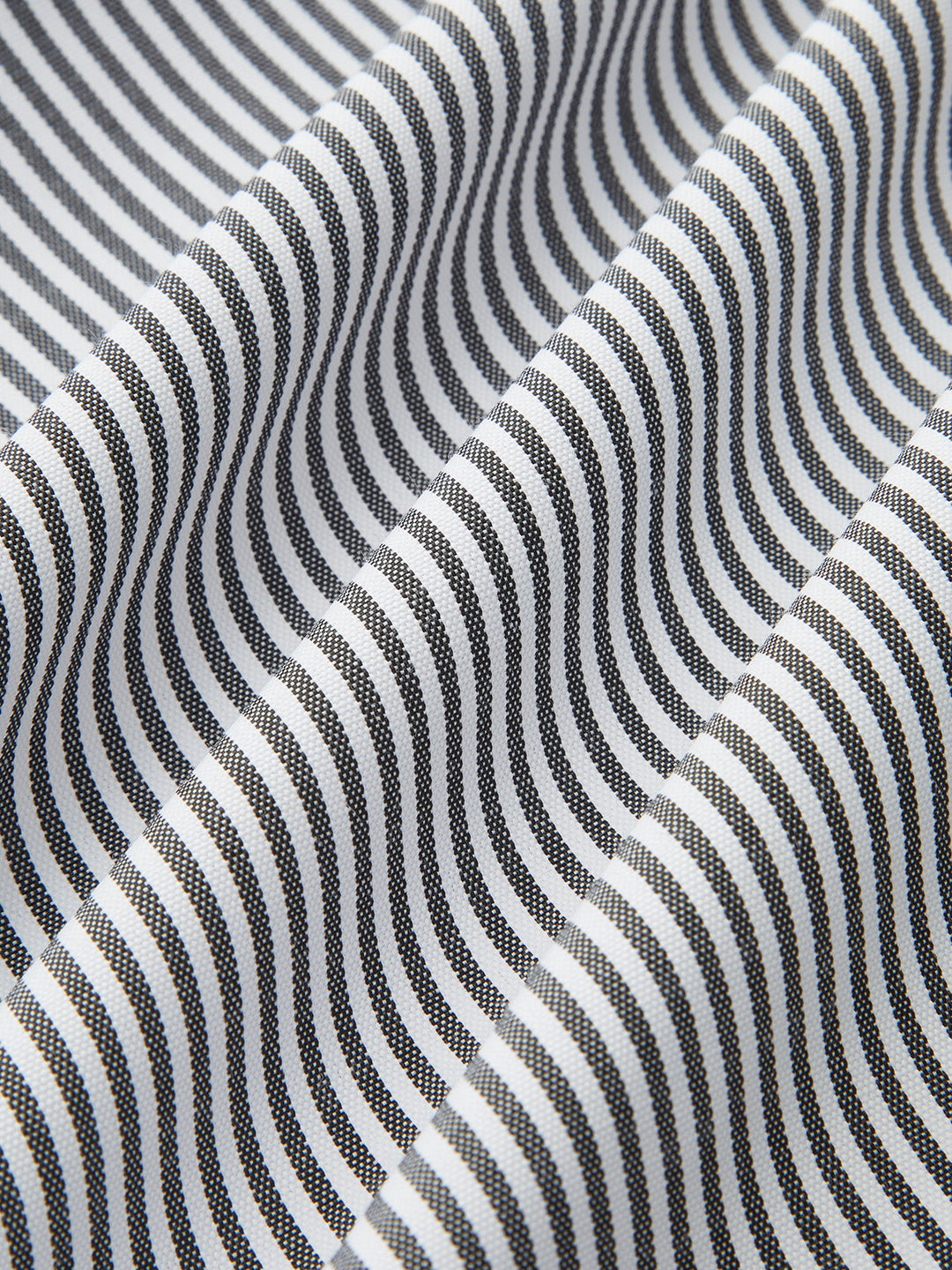 Contrast Trim Striped Belted Shirt Dress