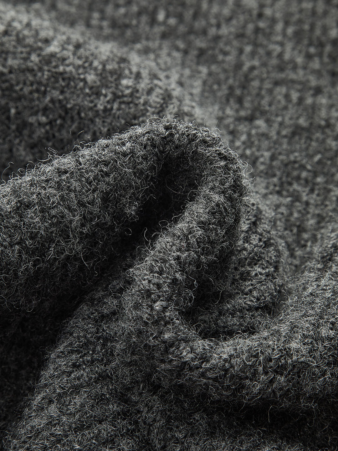 Wool-Blend Fuzzy Midi Dress