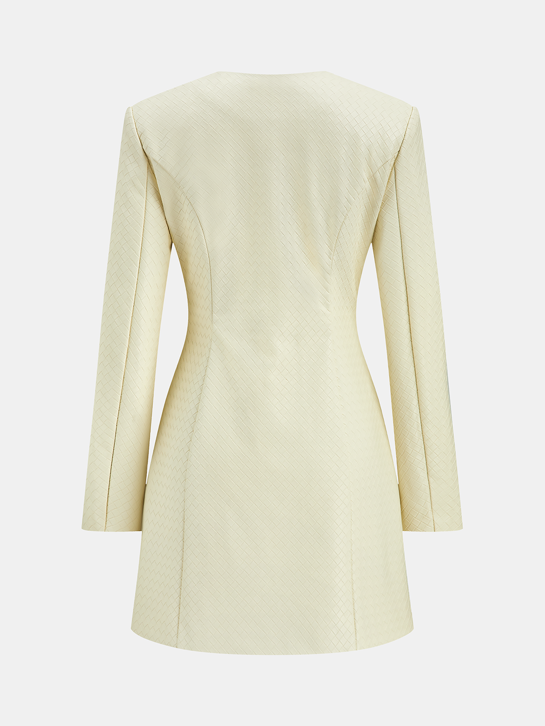 Floral Metal Button Faux Leather Mini Dress