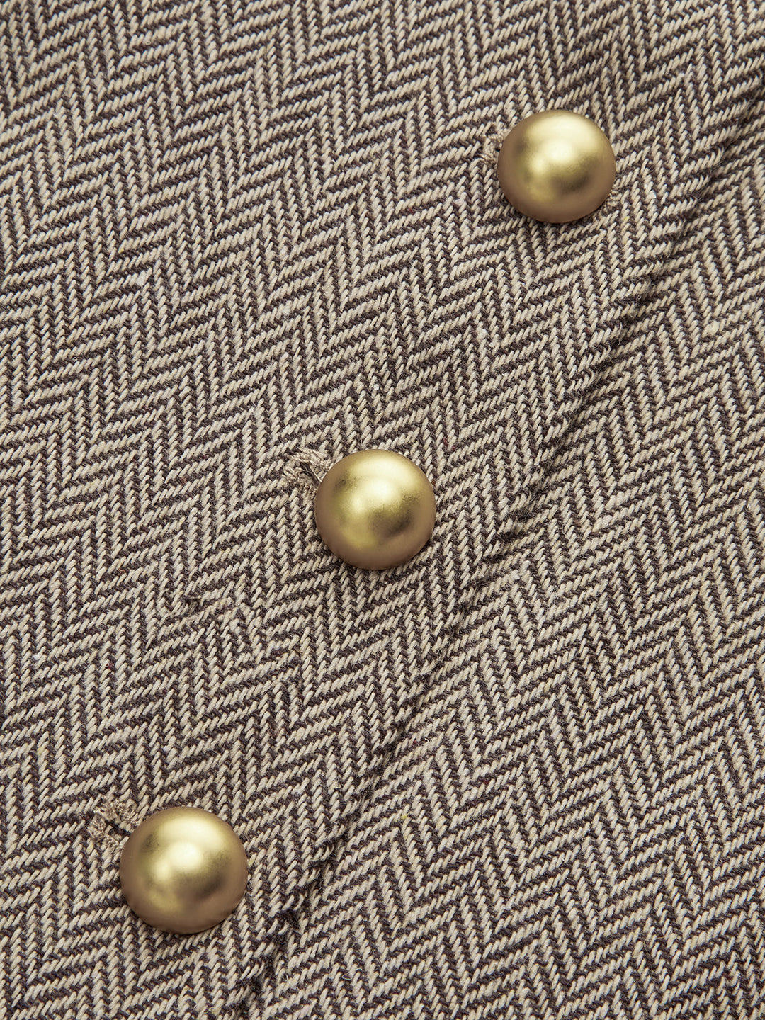 Snap Button Plaid Pleated Mini Dress