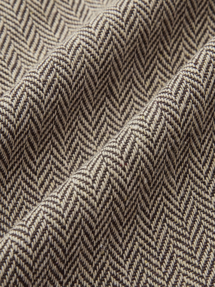 Snap Button Plaid Pleated Mini Dress