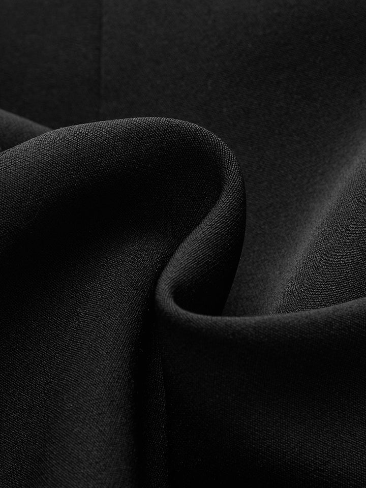 Buttoned Collared Tailored Blazer Dress