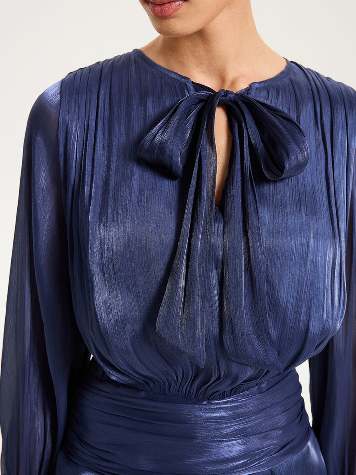 Ruched Waist Ruffle Mini Dress