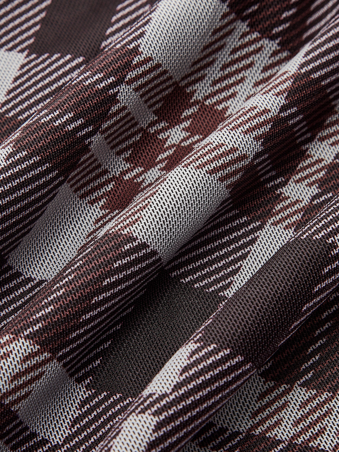 Plaid Mesh Long Sleeve Maxi Dress