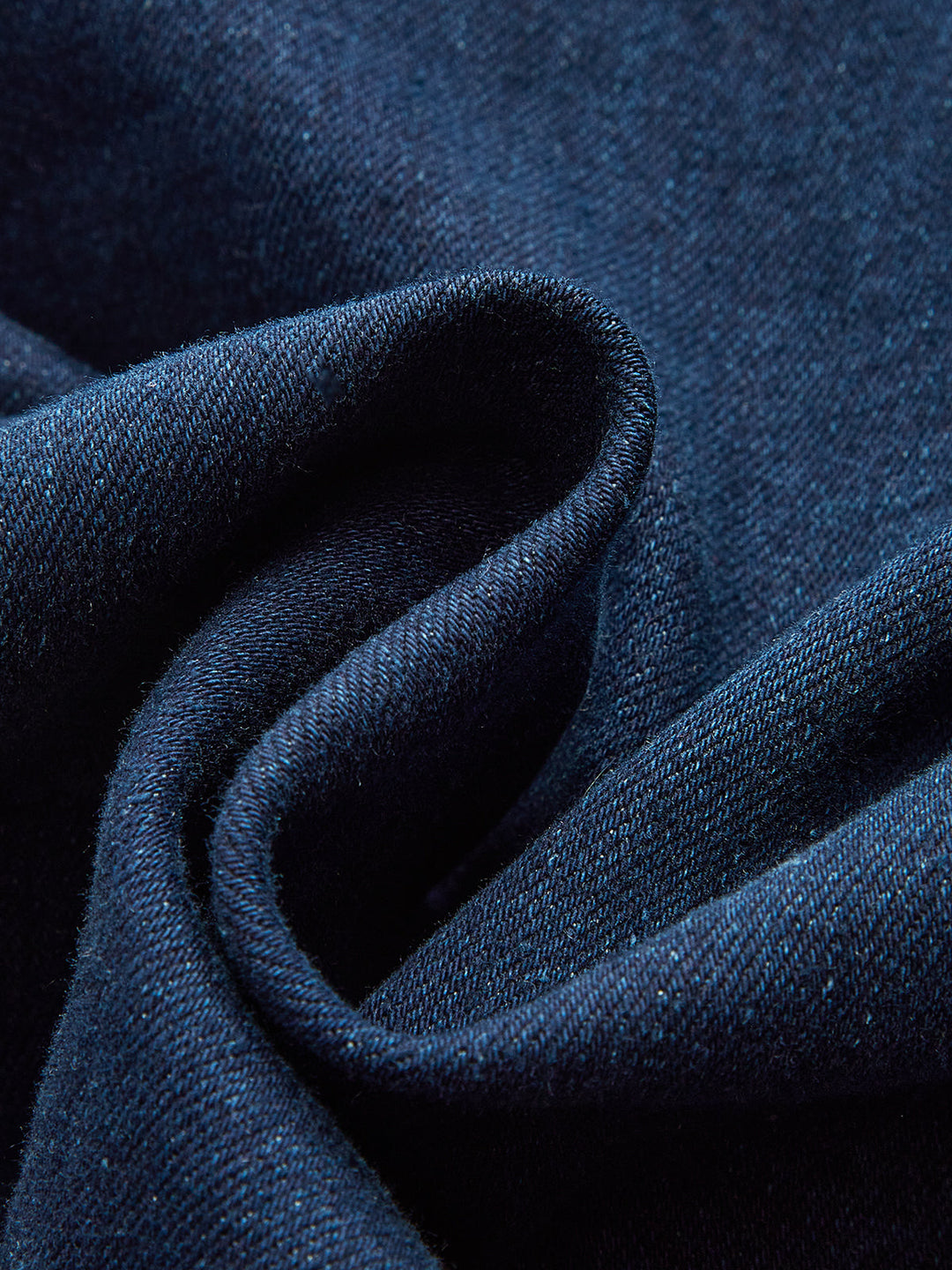 Metal Button Collared Denim Flare Dress