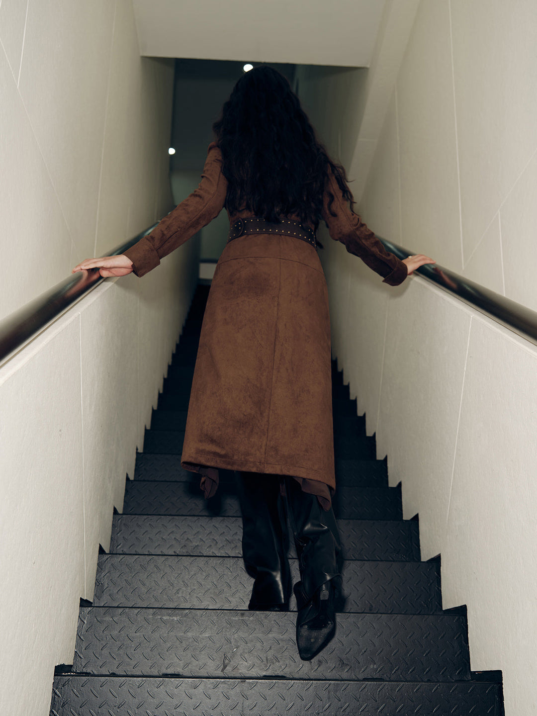 Suede Shirt Dress without Belt